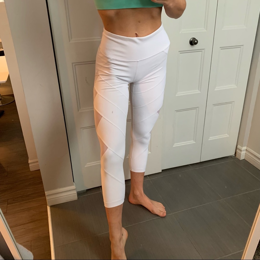 2 for 20$ Xsmall white mesh high waist leggings